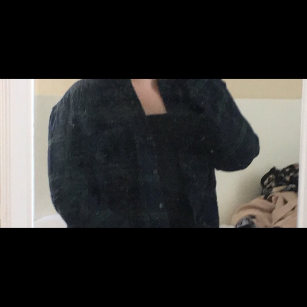 Blue/green flannel shirt